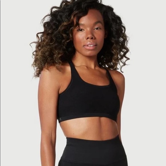 Nux Black Shapeshifter Ribbed Active Bra NWT - Picture 2 of 5